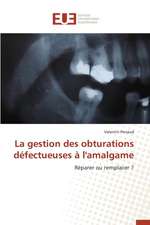 La Gestion Des Obturations Defectueuses A L'Amalgame: La Realite D'Un Decollage Poussif