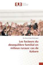 Les facteurs du desequilibre familial en milieux ruraux: cas de Kabare