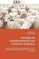 Strategie de Complementation Des Ruminants Tropicaux