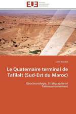 Le Quaternaire Terminal de Tafilalt (Sud-Est Du Maroc): Une Ecriture Du Desir