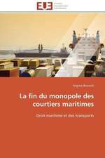 La Fin Du Monopole Des Courtiers Maritimes: Discours Sur La Violence