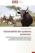 Vulnerabilite Des Systemes Pastoraux