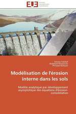 Modelisation de L'Erosion Interne Dans Les Sols