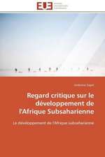 Regard Critique Sur Le Developpement de L'Afrique Subsaharienne