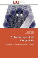 Problemes de Chimie Inorganique