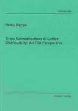 Three Generalisations of Lattice Distributivity: An FCA Perspective