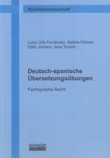 Deutsch-spanische Übersetzungsübungen