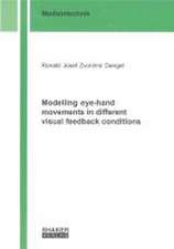 Modelling eye-hand movements in different visual feedback conditions