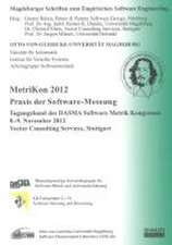 MetriKon 2012 - Praxis der Software-Messung