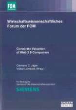 Corporate Valuation of Web 2.0 Companies