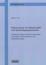 Verbrennung von Wasserstoff und Synthesegasgemischen