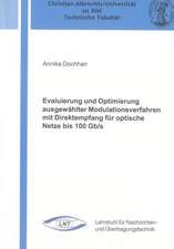 Evaluierung und Optimierung ausgewählter Modulationsverfahren mit Direktempfang für optische Netze bis 100 Gb/s