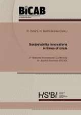 Sustainability innovations in times of crisis