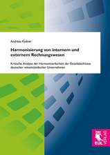 Harmonisierung von internem und externem Rechnungswesen