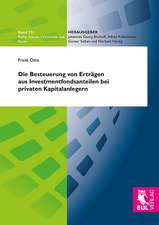 Die Besteuerung von Erträgen aus Investmentfondsanteilen bei privaten Kapitalanlegern