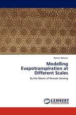 Modelling Evapotranspiration at Different Scales