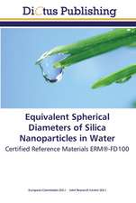 Equivalent Spherical Diameters of Silica Nanoparticles in Water