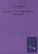 Einführung in das mittelalterliche Schrifttum