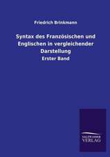 Syntax Des Franzosischen Und Englischen in Vergleichender Darstellung: Magdeburg