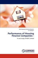 Performance of Housing Finance Companies -