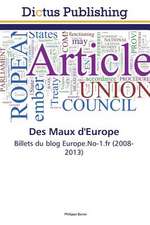 Des Maux d'Europe