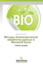 Metody biometricheskoy obrabotki dannykh v Microsoft Excel