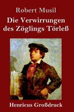 Die Verwirrungen des Zöglings Törleß (Großdruck)