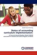 Status of accounting curriculum implementation