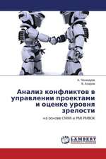 Analiz konfliktov v upravlenii proektami i otsenke urovnya zrelosti