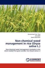 Non-chemical weed management in rice (Oryza sativa L.)