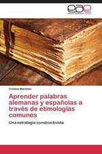 Aprender palabras alemanas y españolas a través de etimologías comunes