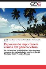 Especies de Importancia Clinica del Genero Vibrio