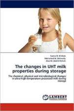 The changes in UHT milk properties during storage