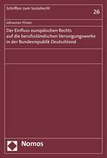 Der Einfluss europäischen Rechts auf die berufsständischen Versorgungswerke in der Bundesrepublik Deutschland