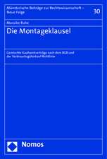 Die Montageklausel