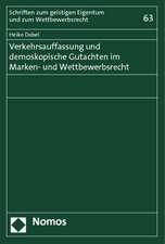 Verkehrsauffassung und demoskopische Gutachten im Marken- und Wettbewerbsrecht