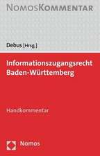 Informationszugangsrecht Baden-Wurttemberg: Handkommentar