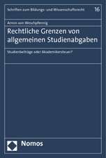 Rechtliche Grenzen von allgemeinen Studienabgaben