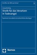 Strafe Fur Das Versetzen in Todesangst: Psychische Gesundheit ALS Strafrechtliches Rechtsgut