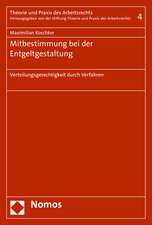 Mitbestimmung Bei Der Entgeltgestaltung: Verteilungsgerechtigkeit Durch Verfahren