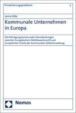 Kommunale Unternehmen in Europa