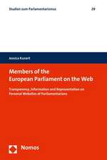 Members of the European Parliament on the Web