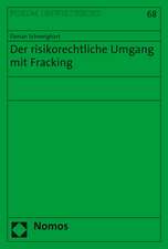 Der risikorechtliche Umgang mit Fracking