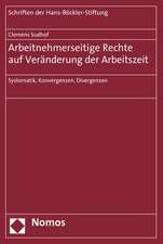 Arbeitnehmerseitige Rechte auf Veränderung der Arbeitszeit