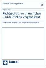 Rechtsschutz im chinesischen und deutschen Vergaberecht