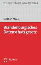 Brandenburgisches Datenschutzgesetz: BbgDSG