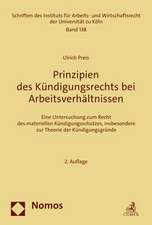 Prinzipien des Kündigungsrechts bei Arbeitsverhältnissen