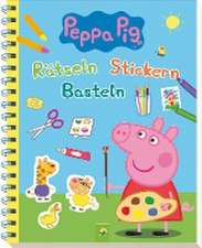 Peppa Pig Rätseln Stickern Basteln