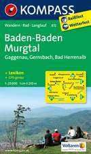 Baden-Baden - Murgtal - Gaggenau - Gernsbach - Bad Herrenalb 1 : 25 000