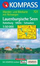 Lauenburgische Seen - Ratzeburg - Mölln - Schaalsee 1 : 50 000